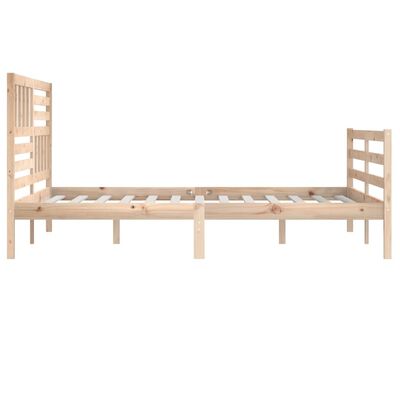 vidaXL Cadre de lit sans matelas bois massif 200x200 cm