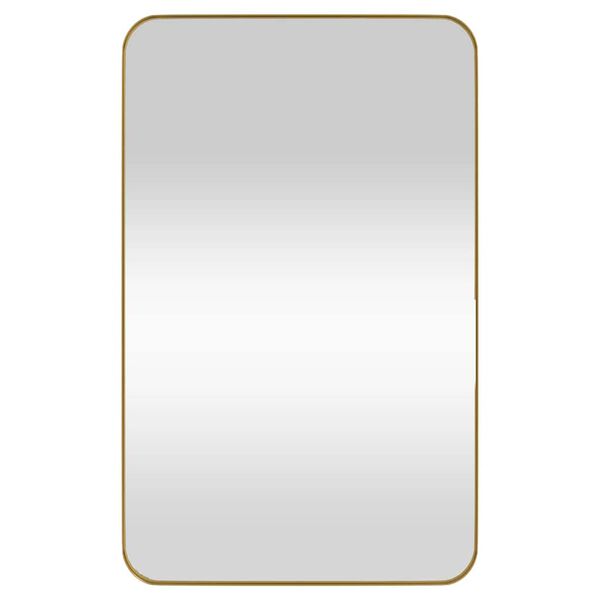vidaXL Miroir mural Dor&eacute; 50x80 cm Rectangulaire
