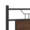 vidaXL Cadre de lit sans matelas ch&ecirc;ne marron 150x200 cm