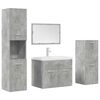 vidaXL Ensemble de meubles de salle de bain 5 pcs gris b&eacute;ton