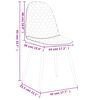 vidaXL Chaises &agrave; manger lot de 6 noir velours