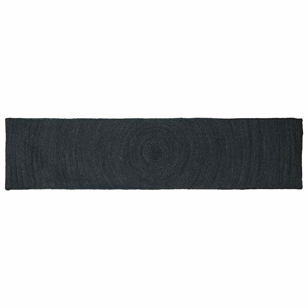 vidaXL Tapis de surface Rectangulaire Gris fonc&eacute; 60 x 200 cm Jute