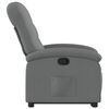 vidaXL Fauteuil inclinable Gris fonc&eacute; Tissu