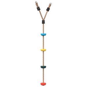 vidaXL Balan&ccedil;oire &agrave; c&acirc;ble &agrave; disque d'enfants et 4 marches multicolore