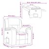 vidaXL Fauteuil de massage inclinable Marron Tissu