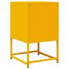 vidaXL Table de chevet jaune moutarde 36x39x60,5 cm