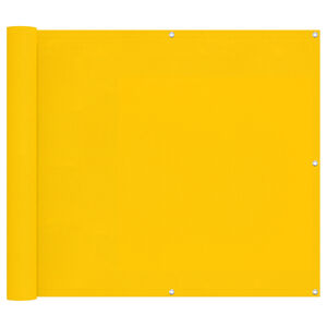 vidaXL &Eacute;cran de balcon 90 x 200 cm Tissu Oxford Rectangulaire Jaune