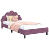 vidaXL Cadre de lit pour enfants avec t&ecirc;te de lit Pourpre 90 x 200 cm