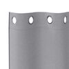 vidaXL Rideaux occultants avec anneaux 2 pcs Gris clair 175 x 140 cm