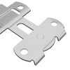 vidaXL Verrou de porte 12 pcs Argent&eacute; 70 x 8 mm Acier