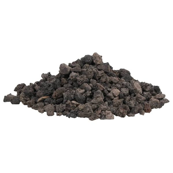 vidaXL Roches volcaniques 10 kg noir 1-2 cm