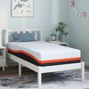vidaXL Matelas Blanc et Gris 80 x 160 cm Tissu jacquard