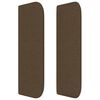 vidaXL T&ecirc;te de lit avec oreilles Marron Fonc&eacute; 103x16x78/88 cm Tissu