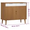 vidaXL Buffet MOLDE Marron 90x40x80 cm Bois massif de pin