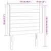 vidaXL T&ecirc;te de lit &agrave; LED Gris fonc&eacute; 103x16x118/128 cm Velours