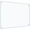 vidaXL Dosseret de cuisine Transparent 80x60 cm Verre trempé
