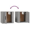 vidaXL Ensemble de meubles TV 2 pcs Sonoma gris Bois d'ing&eacute;nierie