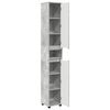 vidaXL Cabinet de salle de bain Gris b&eacute;ton 30,5 x 30 x 195 cm