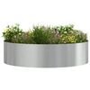 vidaXL Anneau de jardini&egrave;re Argent&eacute; 80 x 80 x 20 cm Acier galvanis&eacute;