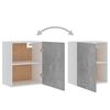 vidaXL Armoires suspendues 2 pi&egrave;ces "Lyon" Gris b&eacute;ton 50 x 31 x 60 cm Bois d'ing&eacute;nierie