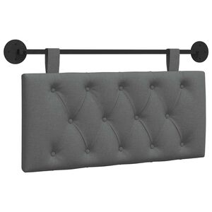 vidaXL T&ecirc;te de lit suspendue Gris fonc&eacute; Tissu