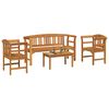 vidaXL Ensemble de Mobilier 4 pcs Naturel Bois d'Acacia Massif