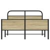 vidaXL Cadre de lit sans matelas 135x190 cm ch&ecirc;ne sonoma