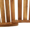 vidaXL Chaise longue avec coussin Bois d'acacia solide Cr&egrave;me