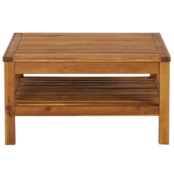 vidaXL Table basse 65x65x35 cm Bois d'acacia solide