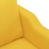 vidaXL Canap&eacute; &agrave; 3 places Jaune clair 180 cm Tissu