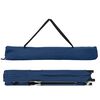 vidaXL Lit de camping pliant 2 pcs Bleu 206 x 76 x 74 cm