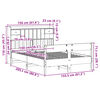 vidaXL Lit biblioth&egrave;que sans matelas 150x200 cm bois massif de pin