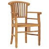vidaXL Ensemble &agrave; manger de jardin 5 pcs bois de teck solide