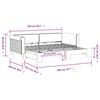 vidaXL Lit de jour avec gigogne sans matelas vert fonc&eacute; 90x200 cm