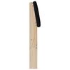 vidaXL T&ecirc;te de lit capitonn&eacute;e Noir 150 cm Pin massif