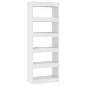 vidaXL Biblioth&egrave;que/s&eacute;parateur de pi&egrave;ce blanc bois d'ing&eacute;nierie