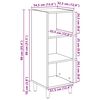 vidaXL Buffet Ch&ecirc;ne artisanal 34,5 x 32,5 x 90 cm Bois d'ing&eacute;nierie