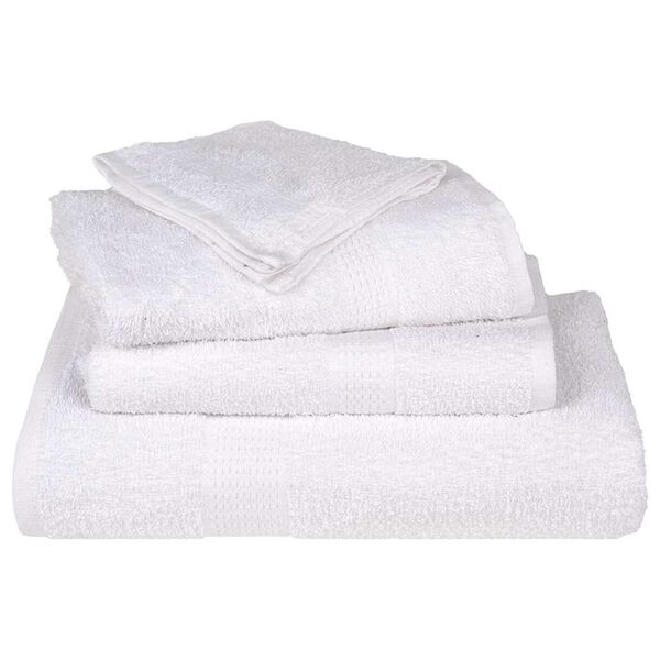 vidaXL Serviettes de toilette FROGN 4 pièces Blanc 30x30 cm 360 g/m²