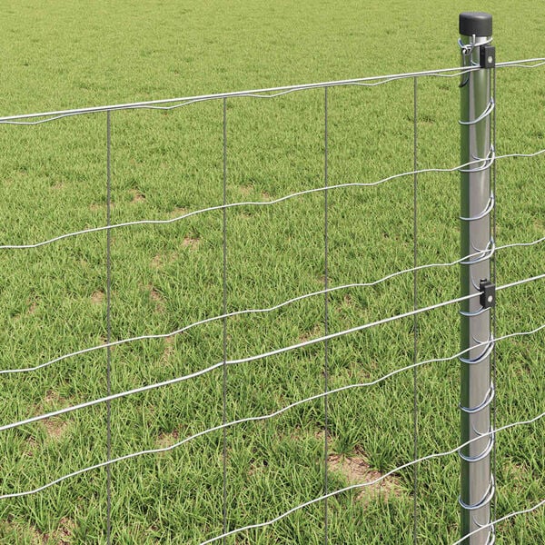 vidaXL Clôture Euro Argent 0.6 x 25 m