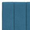 vidaXL Coussin de t&ecirc;te de lit Hanko bleu 180 cm velours