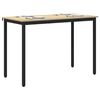 vidaXL Table de salle &agrave; manger / Table de repas M&Eacute;TAL