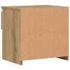 vidaXL Table de chevet ch&ecirc;ne artisanal 40x30x39 cm bois d'ing&eacute;nierie