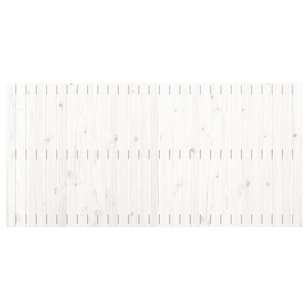 vidaXL T&ecirc;te de lit murale Blanc 185x3x90 cm Bois massif de pin