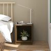 vidaXL Tables de chevet 2 pcs Marron miel 35,5x33,5x41,5 cm Pin massif