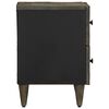 vidaXL Tables chevet 2 pcs gris clair 40x33x46 cm bois manguier solide