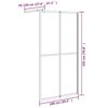 vidaXL &Eacute;cran de douche 100x195 cm Verre tremp&eacute; fonc&eacute;