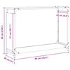 vidaXL Portant de bois chauffage blanc 90x28x65 cm