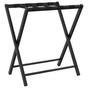 vidaXL Porte-bagages noir 68,5x38x58 cm bambou