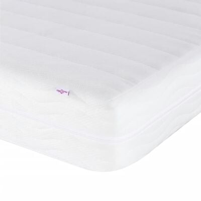 vidaXL Lit avec matelas cappuccino 90x200 cm similicuir