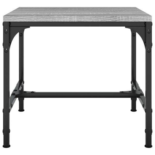 vidaXL Table basse Sonoma gris 50x50x35 cm Bois d'ing&eacute;nierie